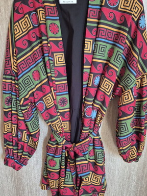 Melitta colorful top and midi kimono