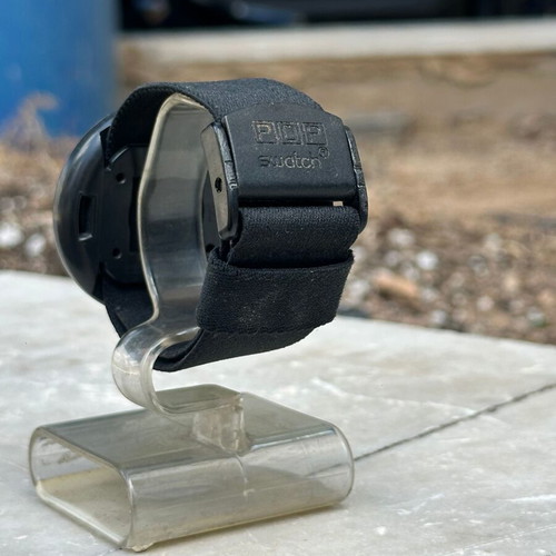 Swatch Pop Night PWB144 wristwatch used, Swiss Made 1990 vintage