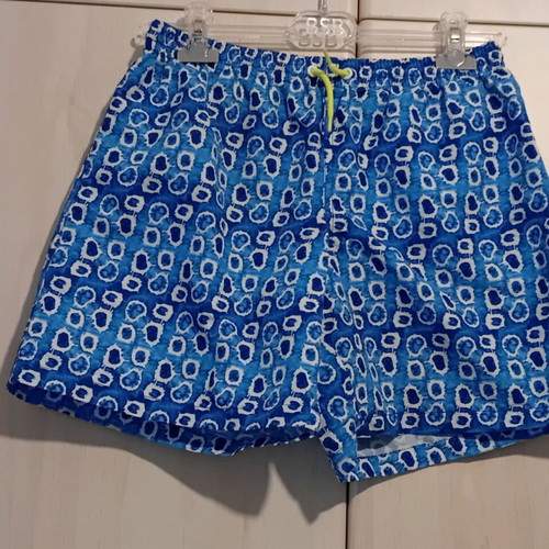 Mango kids' swimsuit new for ages 13-14 blue and yellow