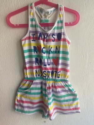 Children's colorful one-piece shorts like new, size 4–5 years