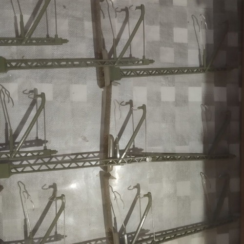 Merklin HO Scale Overhead Line Poles Set of 11 Like New