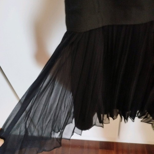 Evening dress like new, sequin and silk chiffon, size M