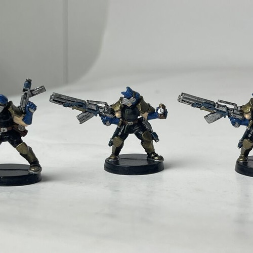 Warzone Bauhaus Blitzers Squad painted miniatures set used