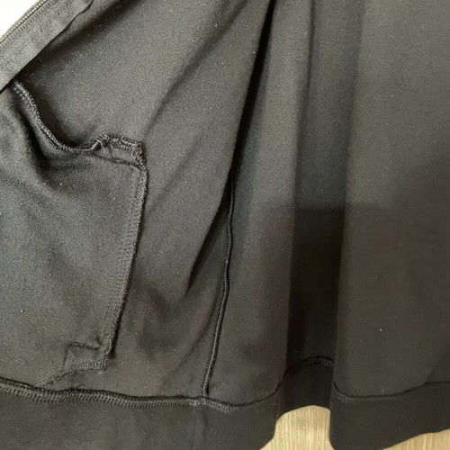 Sugarfree black velour zip-up jacket, size M