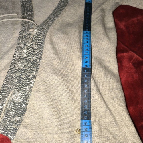 Guess cardigan with sequins gray like new, size S