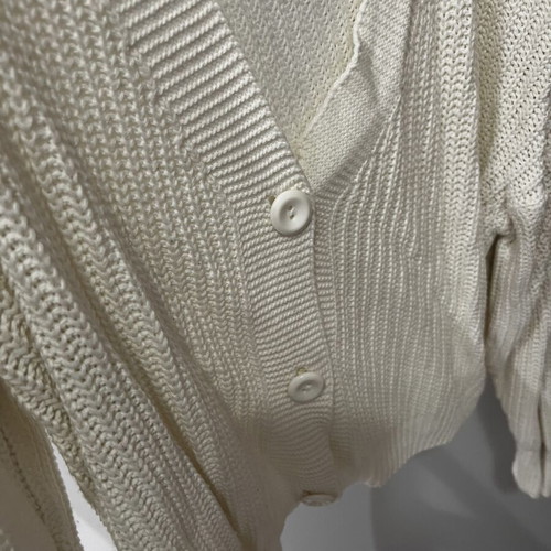 White knitted cardigan, size M