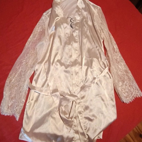 Satin robe Bride like new, pink, size S