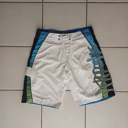 Aeropostale men's swim shorts like new, black and white