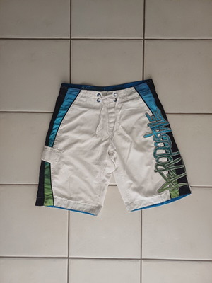 Aeropostale men's swim shorts like new, black and white