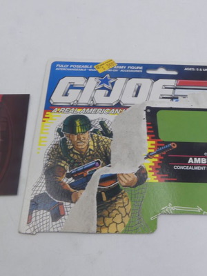 GI Joe Ambush Concealment Specialist 1990 vintage card art used
