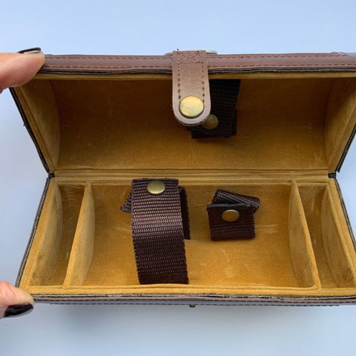 SPIRIT-OF-ST.LOUIS Travel Shoe Care Kit New Leatherette Case