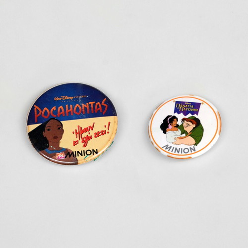 Vintage Disney Pocahontas and Notre Dame pins used from Minion