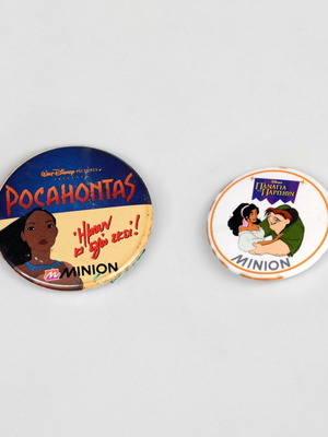 Vintage Disney Pocahontas and Notre Dame pins used from Minion