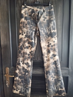 Pants abstract pattern like new, multicolored, size S