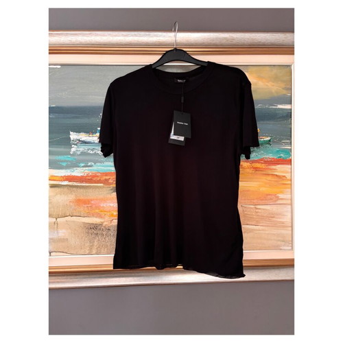 Massimo Dutti Women's Black T-shirt Medium New