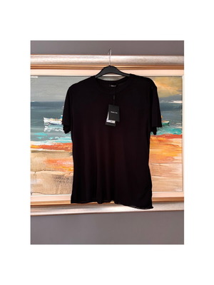 Massimo Dutti Γυναικείο Μαύρο T-shirt Medium Καινούργιο