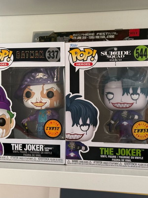 Funko Pop Chase Joker #337 & Suicide Squad Joker #544 set new in box