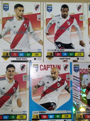River Plate FIFA 365 Andrenalyn 2023 cards used, pack of 7
