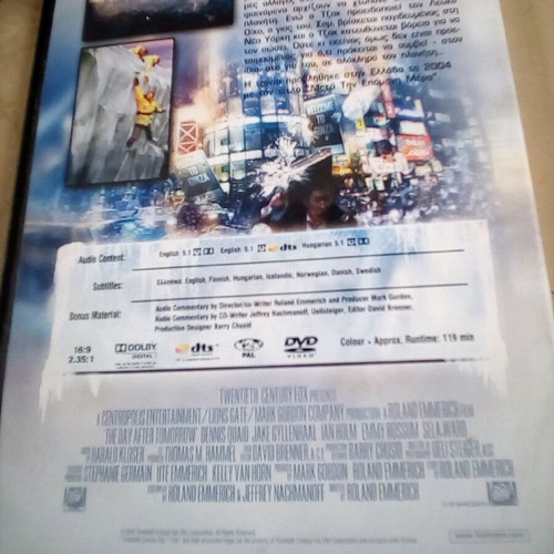 The Day After Tomorrow DVD like new