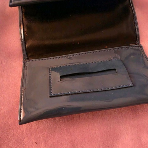 Lustrini tobacco pouch dark blue like new with zipper