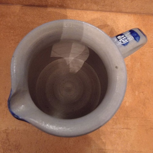 Ceramic jug used with design