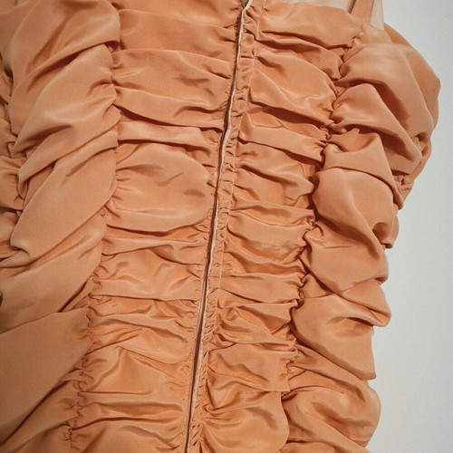 Vintage formal dress like new, peach/salmon color, small