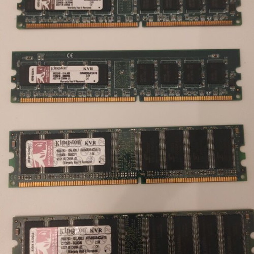 Ram KVR400 1GB used, pack of 4