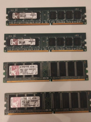 Ram KVR400 1GB used, pack of 4