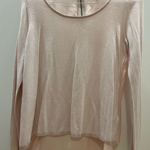 Coast pink long-sleeve blouse used, size M