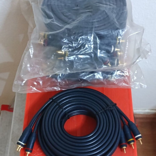 3 x RCA Male to 3 x RCA Male Cable HQ 5m new
