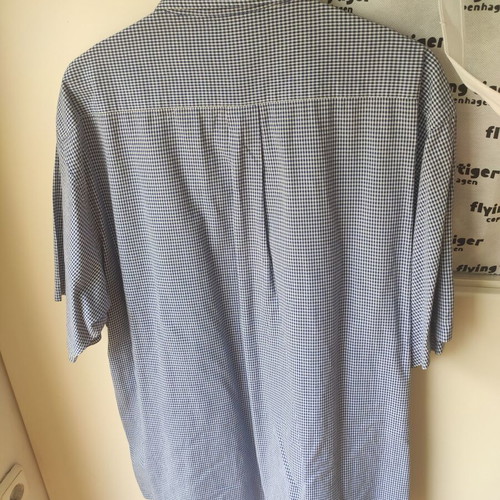 Brooks Brothers short-sleeve men's shirt white blue like new, sizes L XL XXL