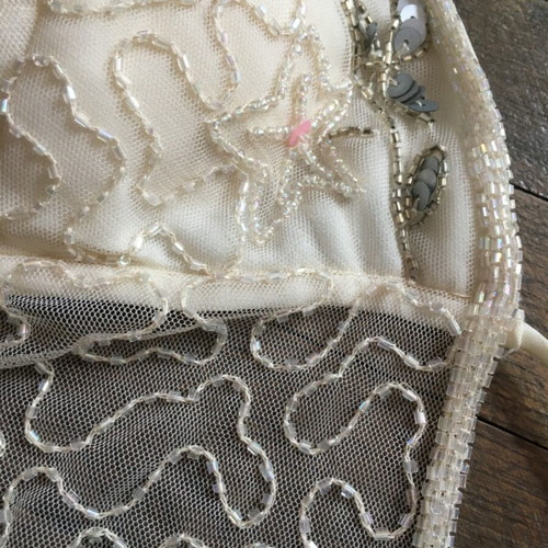 Beaded transparent top, size M