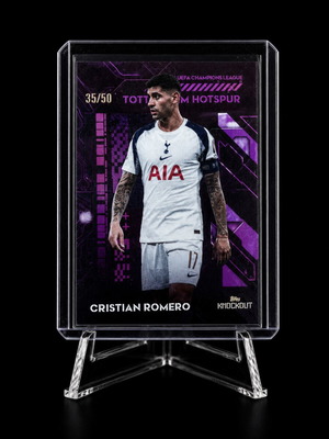 Topps UEFA Club Competitions 2024-25 Cristian Romero Numbered 35/50 card new