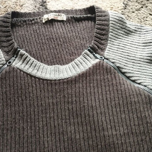 Combo's Knit Story men's sweater L gray like new