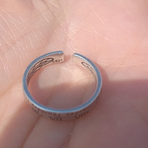 Silver 925 Adjustable Ring like new