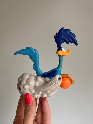 Φιγούρα Road Runner Looney Tunes πλαστική McDonald’s μεταχειρισμένη, 10 εκ
