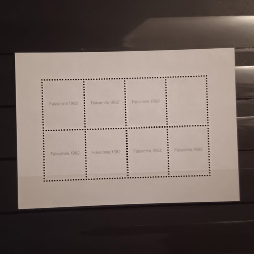 German unsealed stamp series 1982, 2 sheets