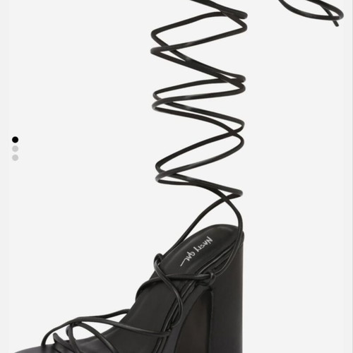 Nasty Gal high heel shoes, black, size 42