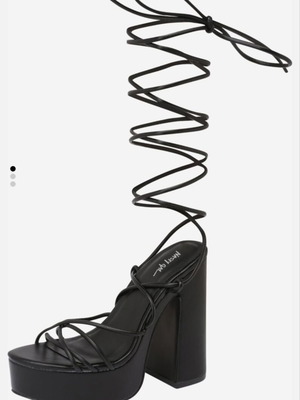 Nasty Gal high heel shoes, black, size 42