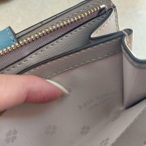 Kate Spade wallet new, turquoise with multiple card slots