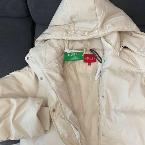 Guess women's jacket new, white, size L