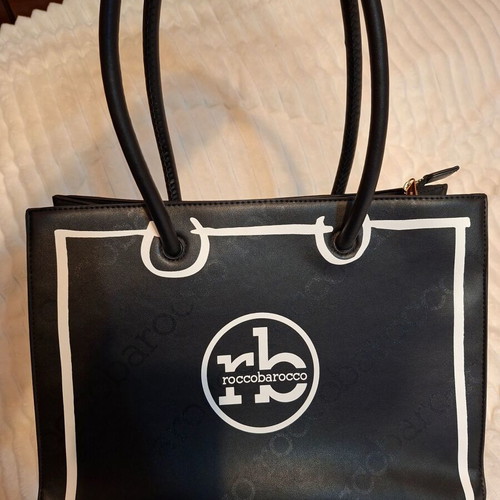 Roccobarocco shoulder bag new, authentic, black and white