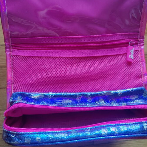 Barbie toiletry bag like new, pink and purple