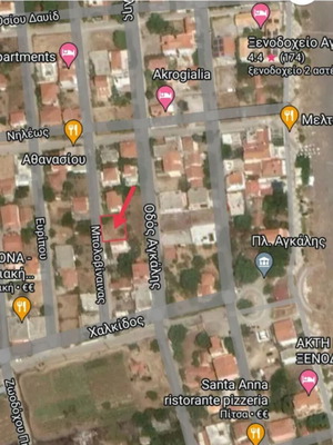 Land in Agkali Agia Anna 240 sqm, in city plan, level, with well