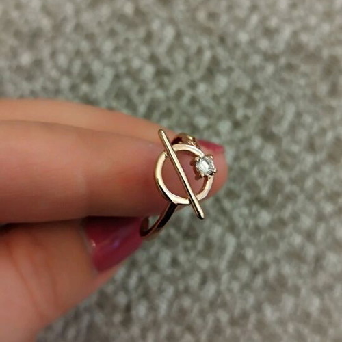 Adjustable ring in rose gold, like new