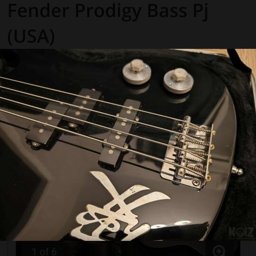 Fender Prodigy four-string bass like new, active, made in USA