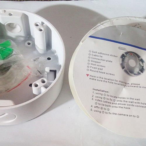 LTC ceiling camera junction box support base Ø118mm new, 2 pieces