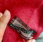 Scarf woolen red used