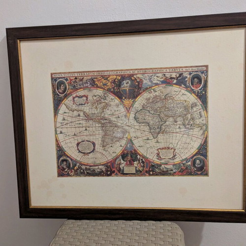 Andreas Cellarius Harmonia Macrocosmica set of 4 framed prints used