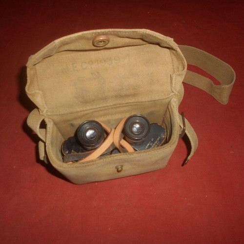 British Army WWII 1941 MKII Binoculars used with case